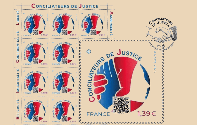 Un timbre « conciliateurs de justice » bientôt en circulation